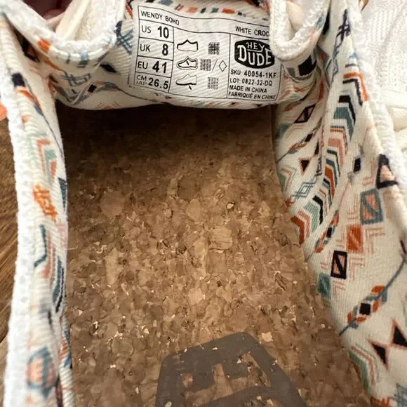 Hey Dude Women's Wendy Boho Slip-On Casual Shoes Loafer - Women's Size 10 - Picture 7 of 13